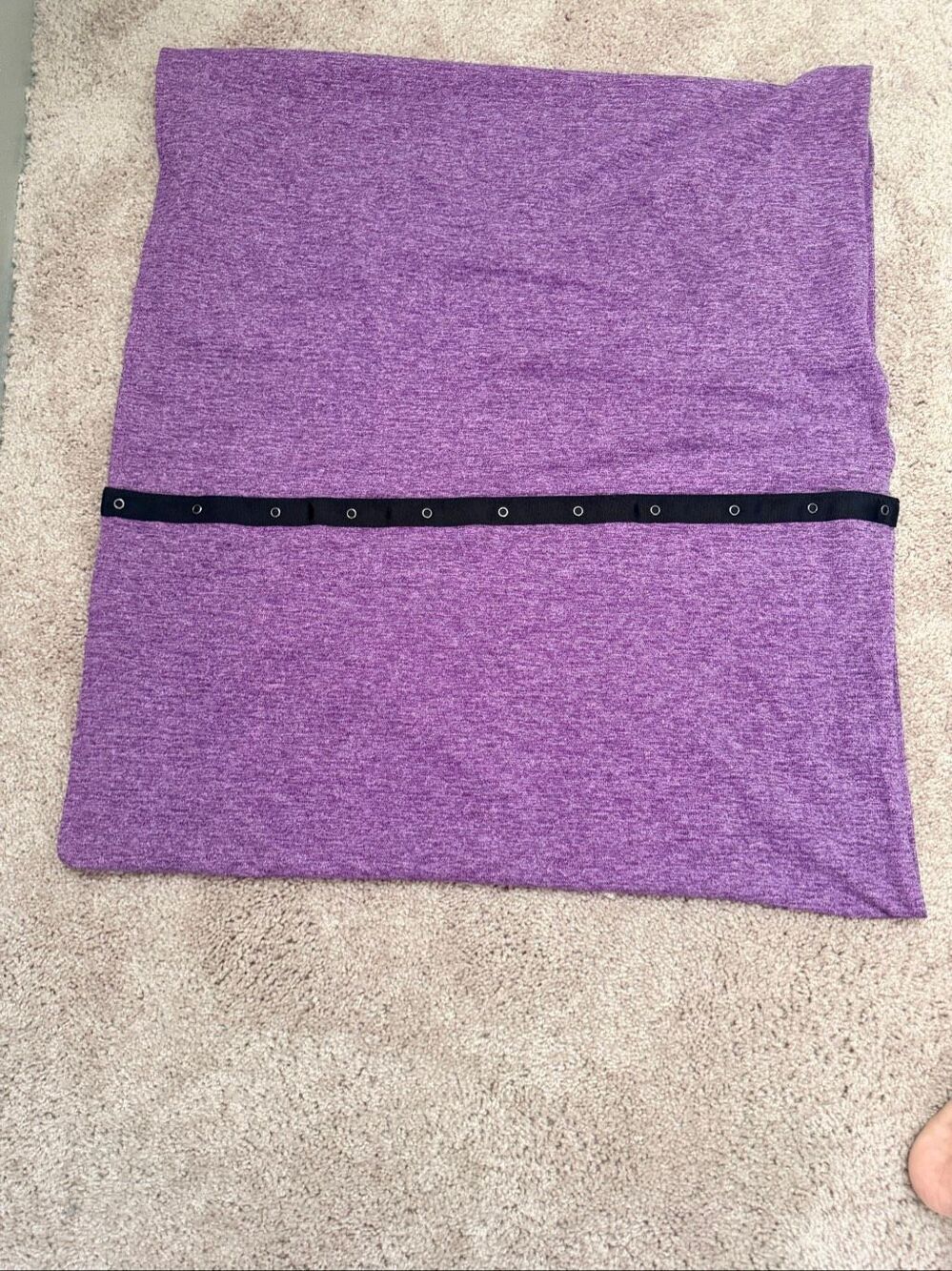 Lululemon Purple Heathered Knit Scarf Convertible Snap Shawl Wrap Womens Size OS